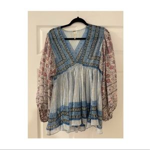 Sheer FREE PEOPLE blouse — worn only once!